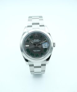 Rolex Datejust 41 mm Smooth Bezel Slate Grey Wimbledon