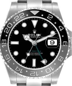 Rolex GMT-Master II Black Gray Bruce Wayne Bezel Steel Mens Watch 126710