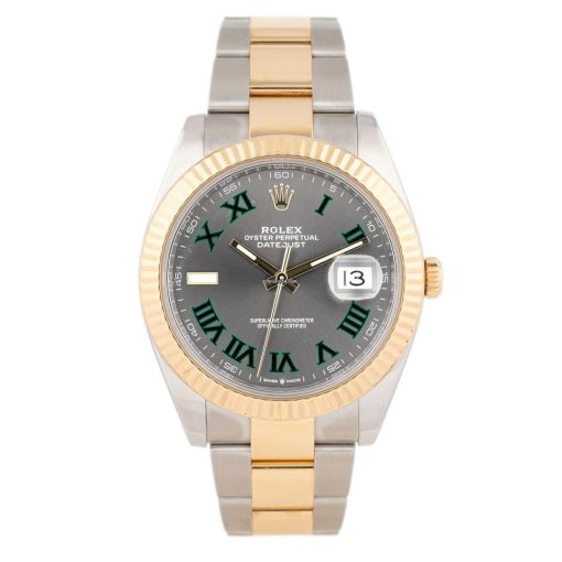 Rolex Datejust 41 Wimbledon Stainless Steel & Yellow Gold 41mm 126333 Full Set