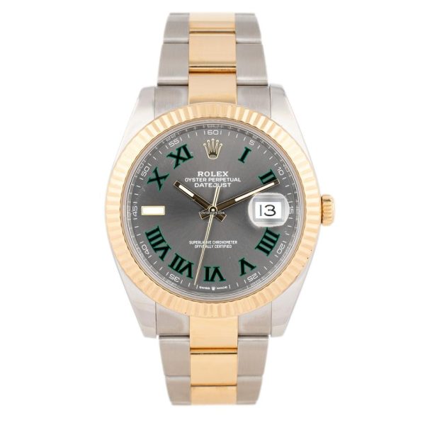 Rolex Datejust 41 Wimbledon Stainless Steel & Yellow Gold 41mm 126333 Full Set