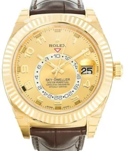 Rolex Sky-Dweller 42mm Gold Dial 326138