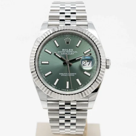 Rolex Datejust 41mm Green Dial 126334 Jubilee