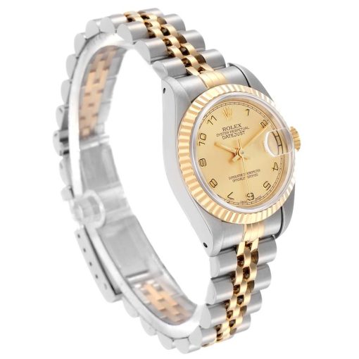 Rolex Datejust Champagne Dial Steel Yellow Gold Ladies Watch 69173