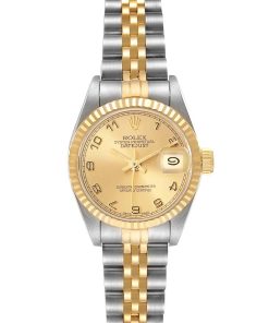 Rolex Datejust Champagne Dial Steel Yellow Gold Ladies Watch 69173