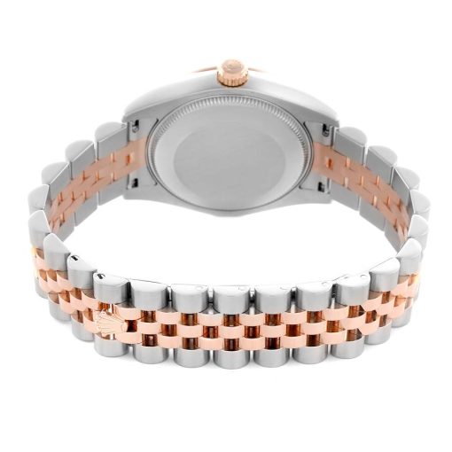 Rolex Datejust Steel Rose Gold Pink Dial Ladies Watch 178271 Box Card