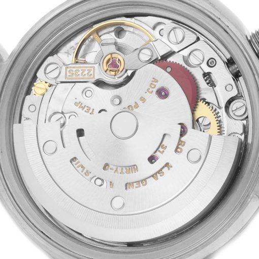 Rolex Datejust Steel White Gold Diamond Dial Ladies Watch 79174 Box Papers
