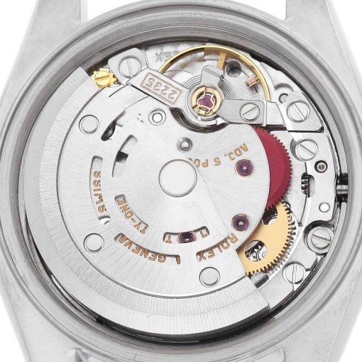 Rolex Datejust Steel White Gold Salmon Diamond Ladies Watch 79174