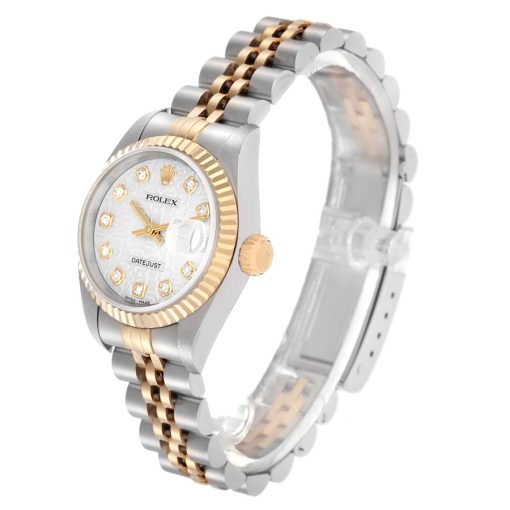 Rolex Datejust Steel Yellow Gold Anniversary Diamond Ladies Watch 79173