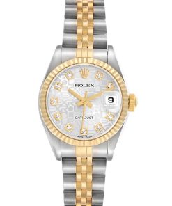 Rolex Datejust Steel Yellow Gold Anniversary Diamond Ladies Watch 79173