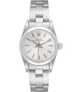 Rolex Datejust Steel White Gold Salmon Diamond Ladies Watch 79174