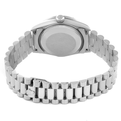 Rolex President Platinum Myriad Diamond Ladies Watch 68266 Box Papers